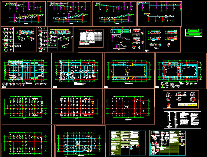 长治钢结构报告厅图纸