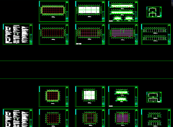 长治钢结构厂房图纸