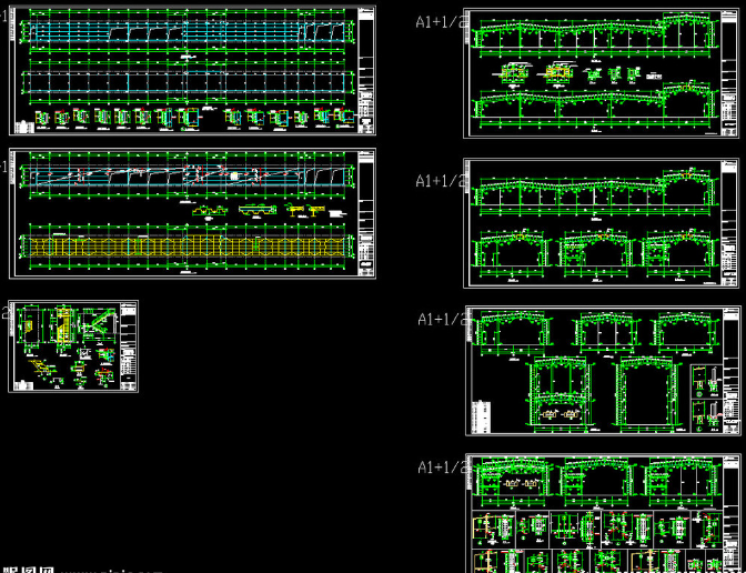 长治钢结构厂房图纸